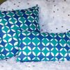 Moroccan Blue Cushion by Georgia Bosson | 52x52