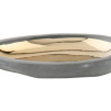 Small Charcoal Pebble Dish by Canvas Home | Gold