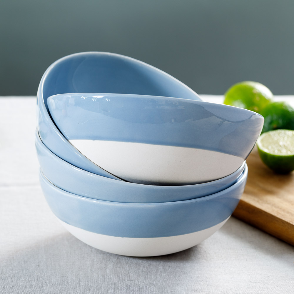 Blue Shell Bisque Cereal Bowl | Nisi Living