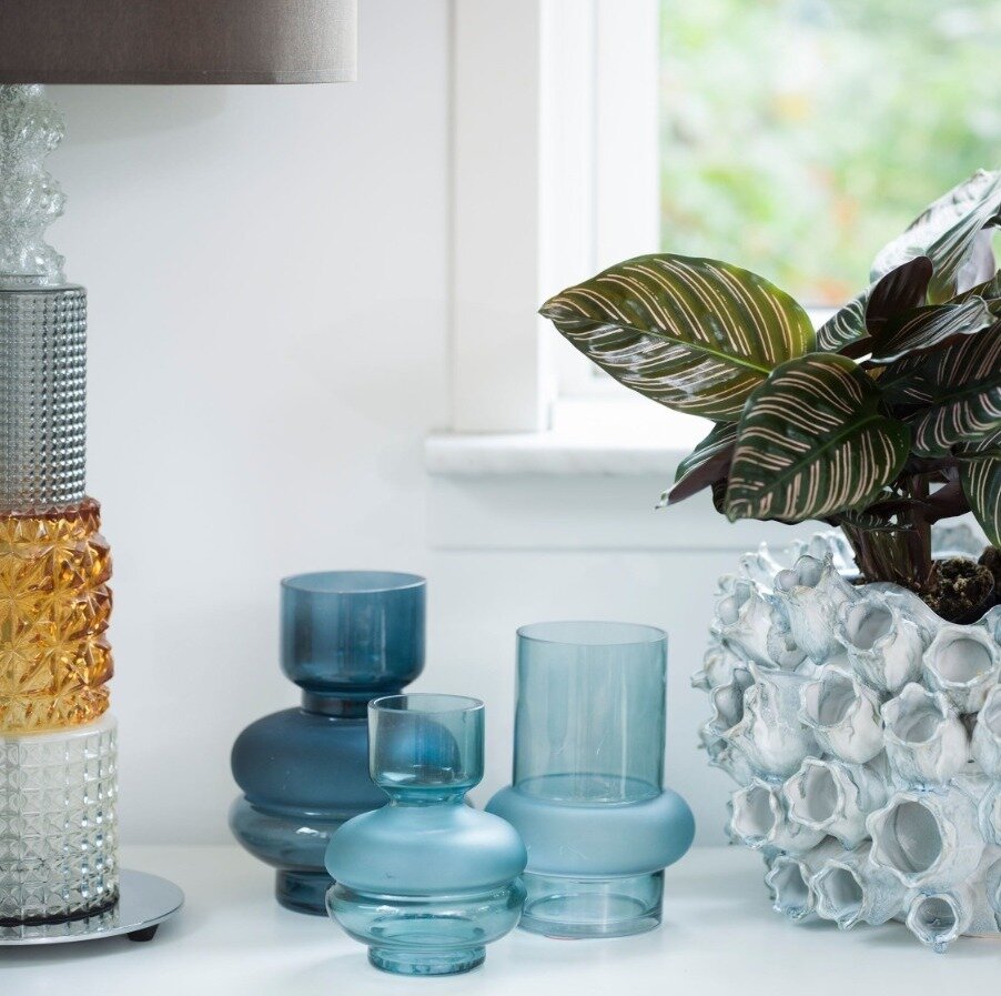 Bahne Glass Vase | Light Blue | Nisi Living