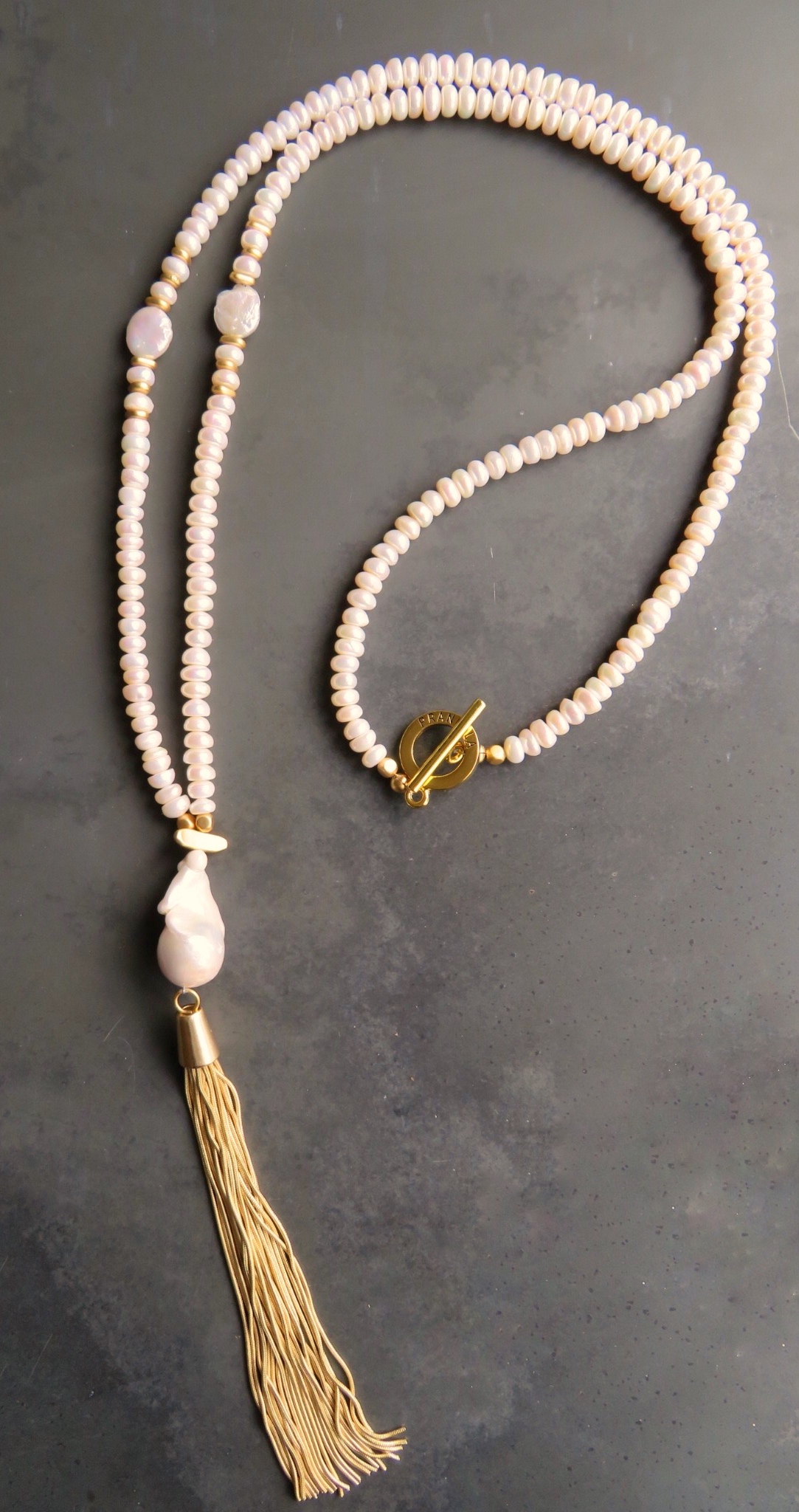 Wild Pearl Tassel Necklace | Nisi Living