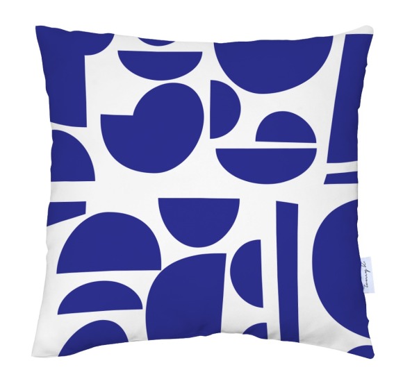 Delos Blue Cushion by Tomy K | 40x40