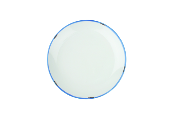 'Tinware' Style White Side Plate