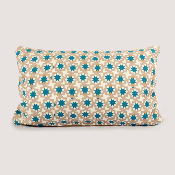 Moroccan Cushion | Zelliges Blue Star Moroccan Cushion | Zelliges Blue Star