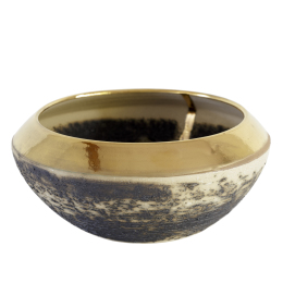 Textured Bowl with Gold Lustre