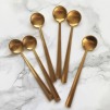6 Gold Coffee Spoons