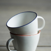 Abbesses Mug (blue rim)