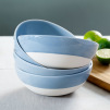 Blue Shell Bisque Cereal Bowl