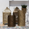 Bronze Moroccan Lantern | Round | Medium
