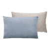 Cotton Velvet Cushion | Blue