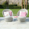 Links Indoor & Outdoor Cushion | Fuchsia