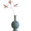 Romeo Ceramic Vase + Faux Flowers | Assorted Colours