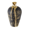 Tall Textured Vase | Gold Lustre