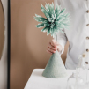 Vetta Ceramic Vase + Faux Flower | Assorted Colours