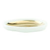 White Pebble Dish by Canvas Home | Gold